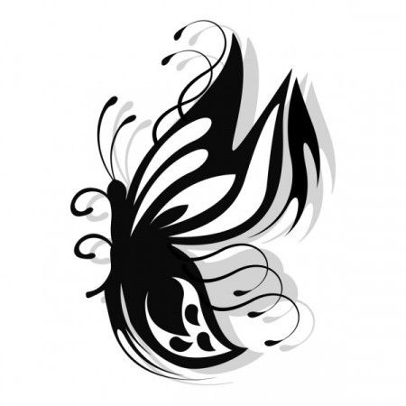 Butterfly tattoo Royalty Free Stock SVG Vector