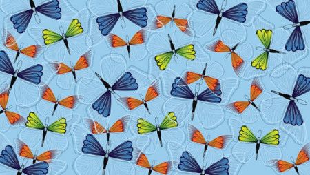 Butterfly wallpaper background vector