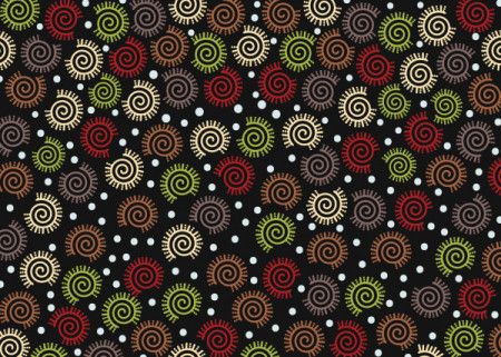 Colorful circles fabric texture seamless pattern