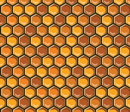 Honeycomb pattern vector background