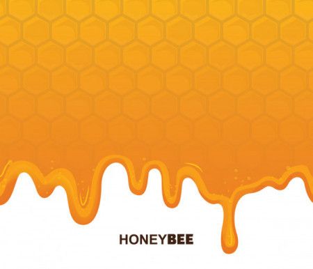 Honey comb pattern cells background Royalty Free Vector