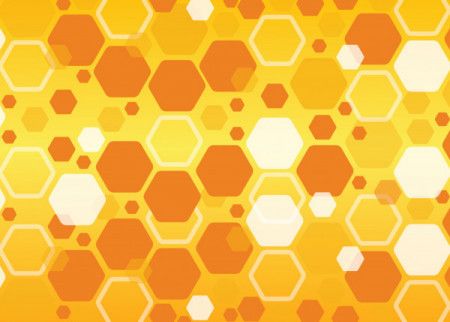Abstract hexagonal honey comb background