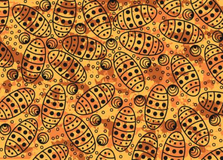 Aboriginal dot art seamless pattern for fabric and textile