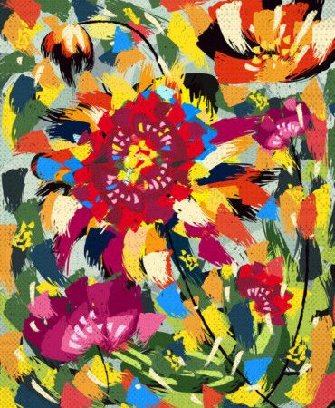 Abstract Floral Painting