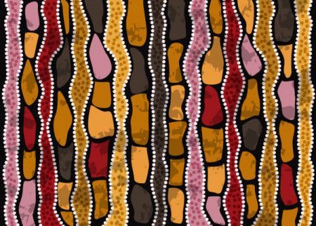 Aboriginal art vector background for fabric and textile
