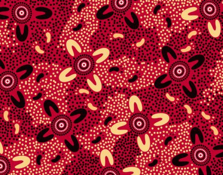 Aboriginal dot art vector background