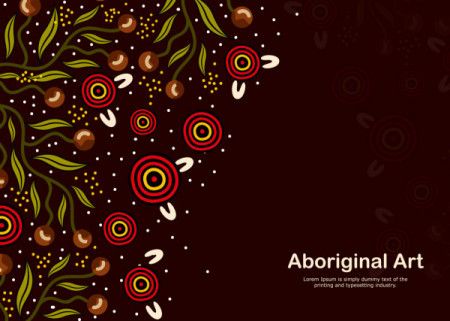 Aboriginal art banner background