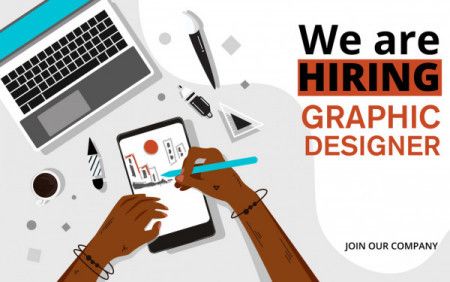We are hiring recruitment design poster