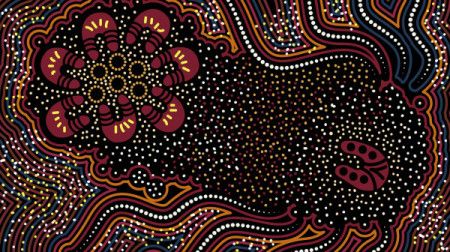 Aboriginal art dreaming story background