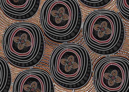 Dotted aboriginal art pattern