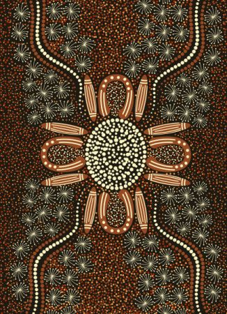 Australian aboriginal dot painting