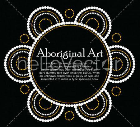 Aboriginal art vector Banner 