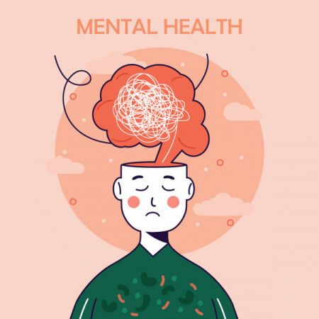 Mental health concept illustration