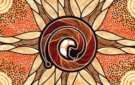 Snake Painting - Aboriginal
