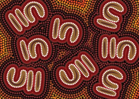 Aboriginal dot art background