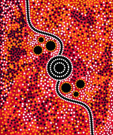 Dot Background - Aboriginal