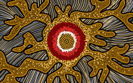 Aboriginal style vector background