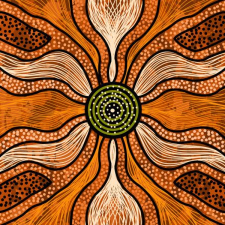 Aboriginal vector painting