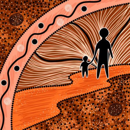 Father and son aboriginal art