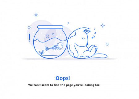 Landing page template of 404 error concept