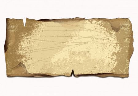 Ancient paper manuscript with empty space
