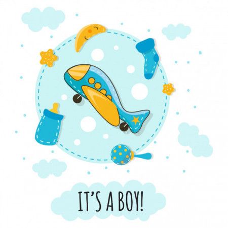 It's a Boy. Baby shower celebration