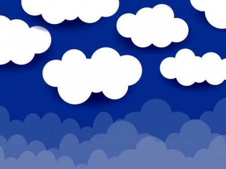 Vector clouds background