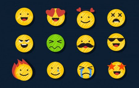 Set of emoji - Vector