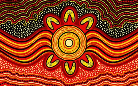 Australian aboriginal dot art