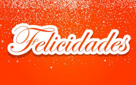 Felicidades - Congratulations Spanish Text