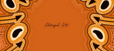 Poster design with aboriginal art