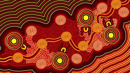 Australian aboriginal dot art