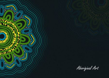 Aboriginal art banner background