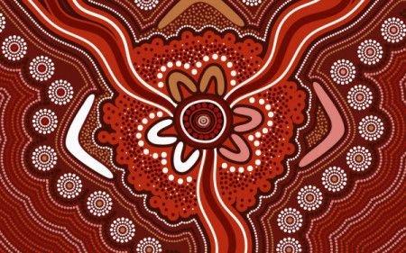 Aboriginal artwork - connection concept