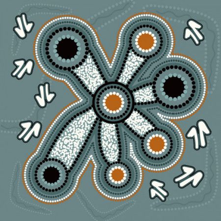Aboriginal connection concept artwork
