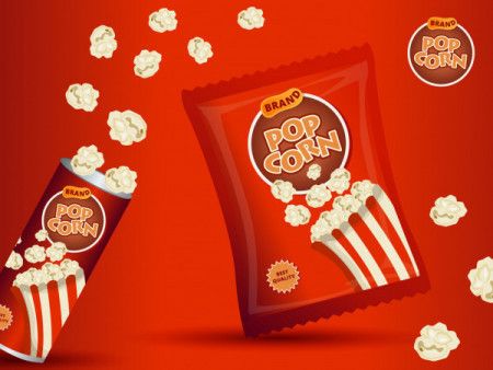 Popcorn Packaging Template