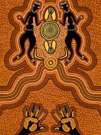 Aboriginal style of dot painting