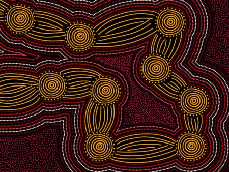 Aboriginal artwork - connection concept