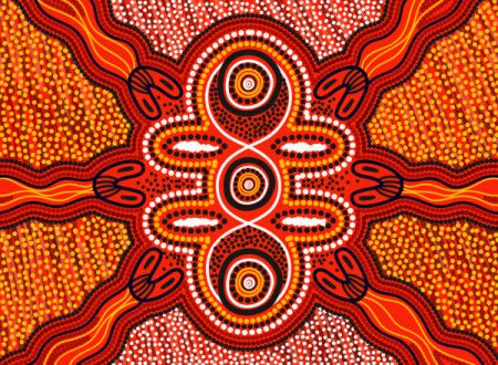 Aboriginal dot design artwork