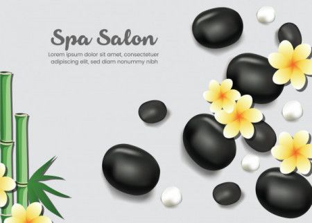 Vector advertising banner for the spa salon