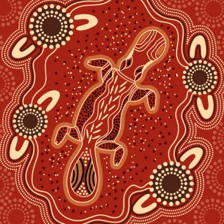 Platypus aboriginal artwork
