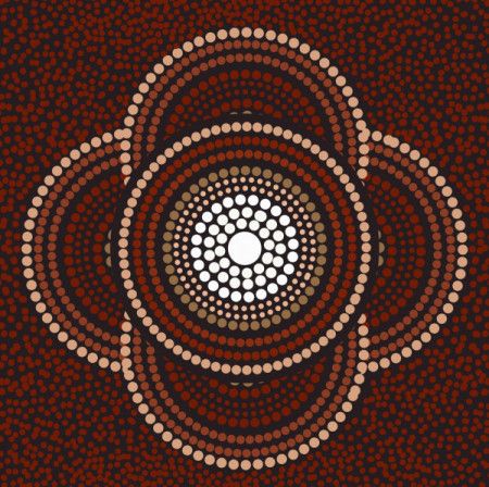 Aboriginal background for meditation