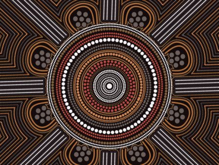 Aboriginal style of concentration art