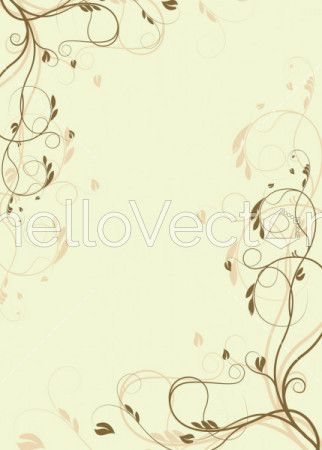 Floral Background - Vector Illustration 