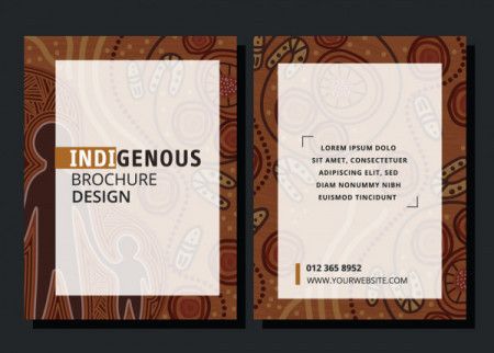 Indigenous design brochure template