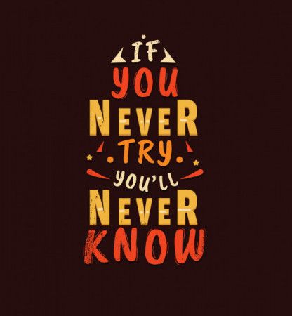 If You Never Try You'll Never Know Quote