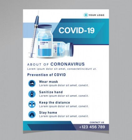 Poster design for coronavirus prevention