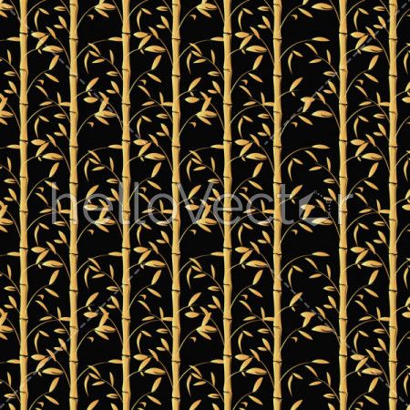 Bamboo background vector. Seamless bamboo wallpaper illustration.