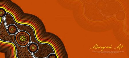 Poster design with aboriginal artwork