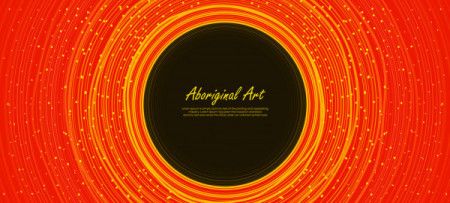 Bright aboriginal poster design